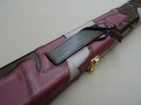 Ton Praram III Leather Case – 1 pc Double – Patch – Black / Grey / Purple