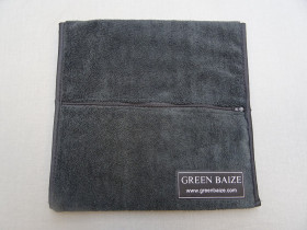 XL GBL Micro-Fibre Cue Towel with Zip Compartment - Black