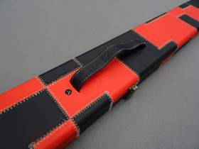 Baize Master – 1pc Wide - Black & Red Patch Box Case